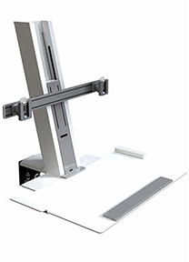 QuickStand Heavy Mount with Large Platform and Crossbar, White