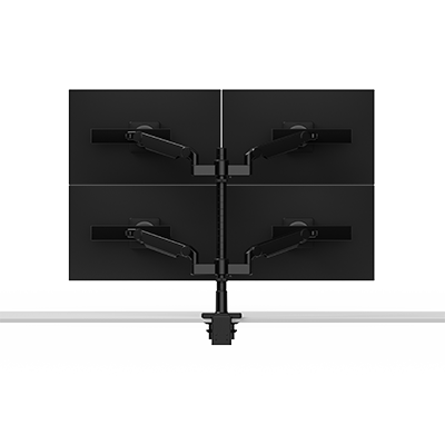 M/Flex M2.1 Quad Monitor Arm, Stacked (Two Over Two), Dynamic Links with Slider, 24